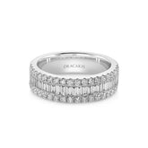 Baguette & Round Diamond Dress Ring - Dracakis Jewellers